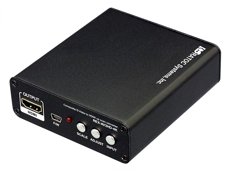 舊器材救星,RATOC Systems 推出對應 4K / 60P 輸出的影像轉換器 REX-AV2HD-4K 舊器材救星,RATOC Systems 推出對應 4K / 60P 輸出的影像轉換器 REX-AV2HD-4K