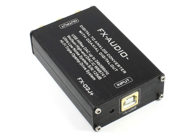FX-AUDIO 推出全新改良版本 USB DAC FX-02J+