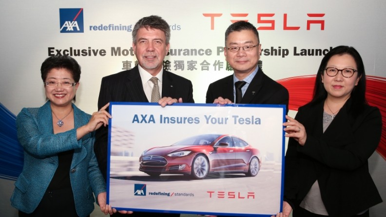 AXA 安盛為 Tesla 車主提供度身定制車輛保險方案