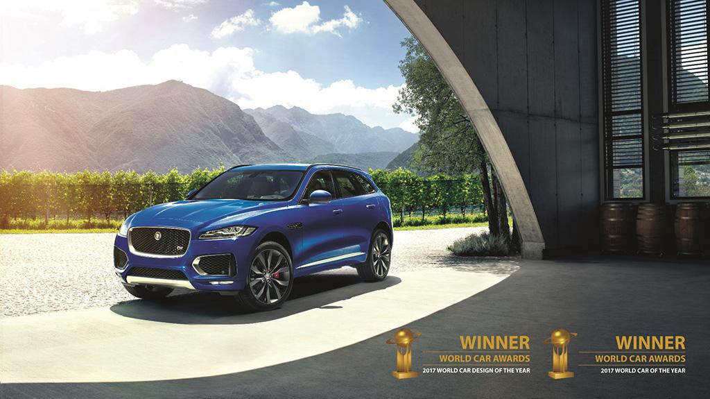 JAGUAR F-PACE 席捲年度汽車、年度最佳設計雙項大獎 JAGUAR F-PACE 席捲年度汽車、年度最佳設計雙項大獎