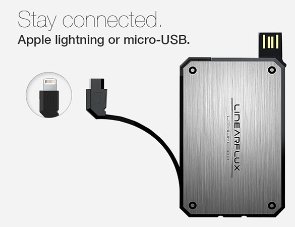 比一般充電器快兩倍的卡片形充電器 LithiumCard 比一般充電器快兩倍的卡片形充電器 LithiumCard