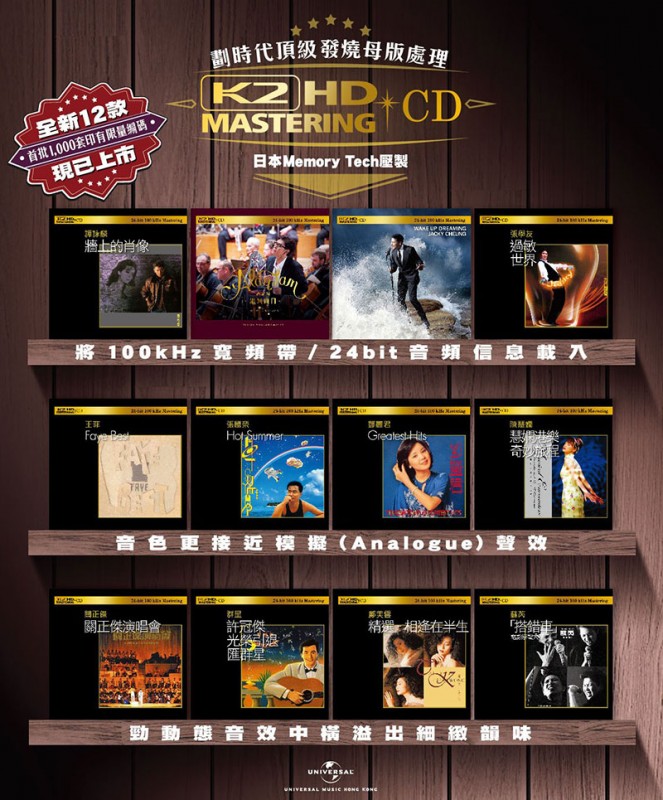 劃時代頂級發燒母版處理 K2HD Mastering CD