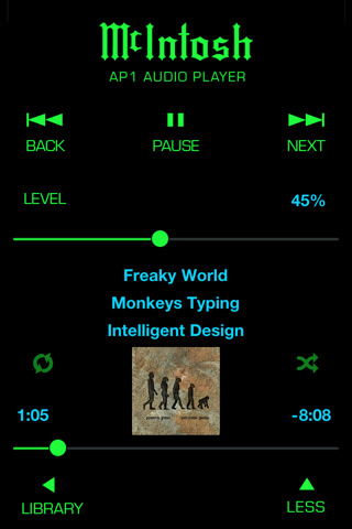 iPhone / iPad App: 美國「麥景圖」 McIntosh AP1音樂播放器
