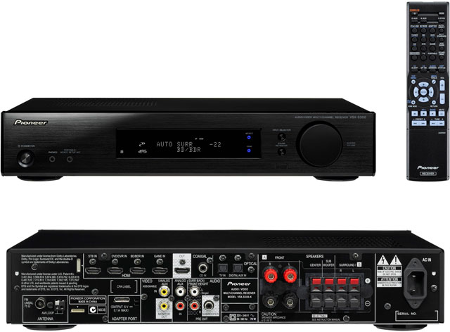 PIONEER 全新纖薄型 AV 擴音機 VSX-S500-K 及 VSX-S300-K