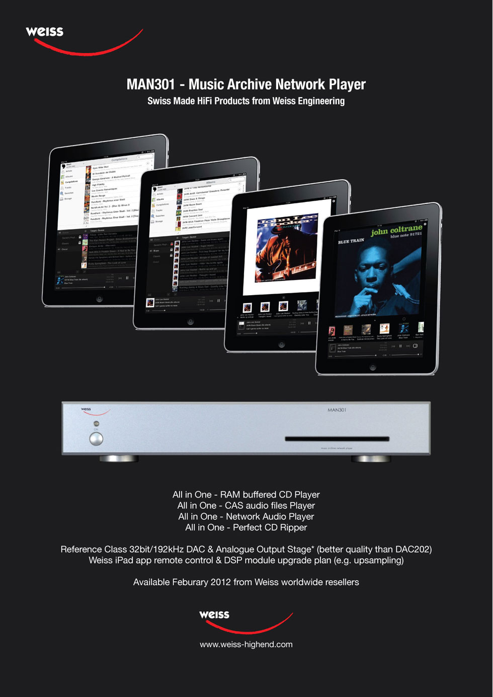 Weiss MAN301 - Music Archive Network Player
