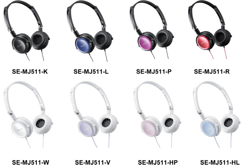 PIONEER 全新密封式耳筒系列SE-MJ511及SE-MJ511S PIONEER 全新密封式耳筒系列SE-MJ511及SE-MJ511S