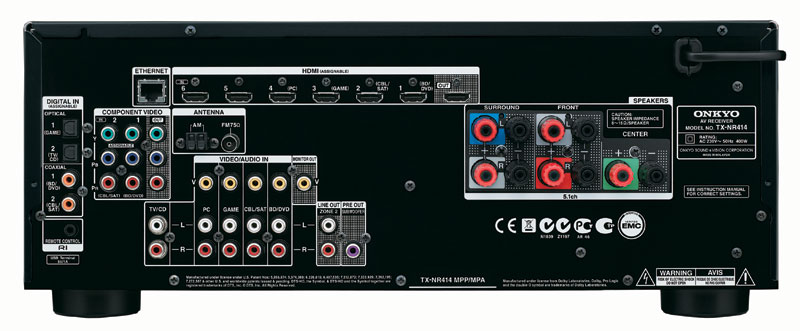 Onkyo TX- NR414 及 TX-SR313 家庭影院擴音機 Onkyo TX- NR414 及 TX-SR313 家庭影院擴音機