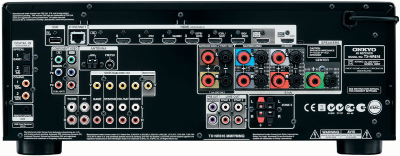 Onkyo TX- NR616 及 TX-NR515 家庭影院擴音機 Onkyo TX- NR616 及 TX-NR515 家庭影院擴音機