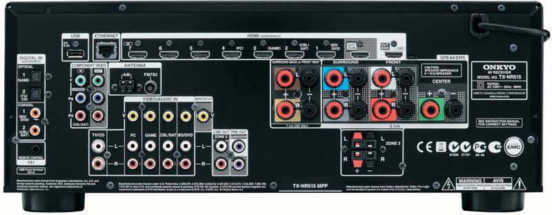 Onkyo TX- NR616 及 TX-NR515 家庭影院擴音機