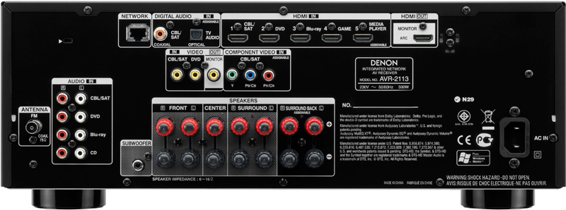 Denon AVR-2113 7.1 聲道高清影音接收放大器 Denon AVR-2113 7.1 聲道高清影音接收放大器