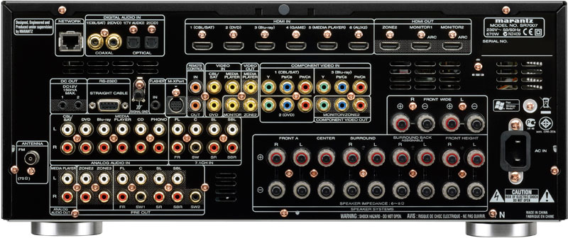 Marantz SR7007 7.2 聲道高清影音接收放大器 Marantz SR7007 7.2 聲道高清影音接收放大器
