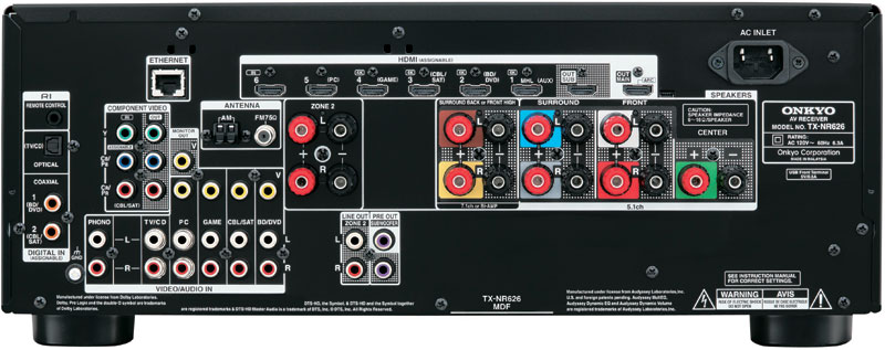 Onkyo 推出 7.2 聲道多媒體影音擴音機 TX-NR626 Onkyo 推出 7.2 聲道多媒體影音擴音機 TX-NR626