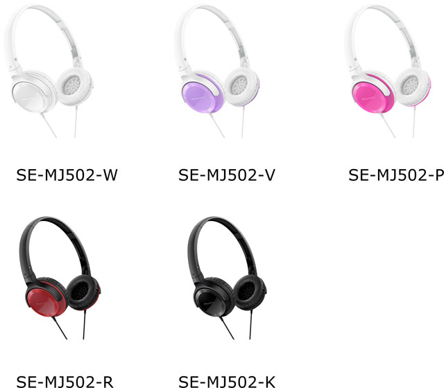PIONEER 推出密封耳筒「SE-MJ522/512/502」 PIONEER 推出密封耳筒「SE-MJ522/512/502」