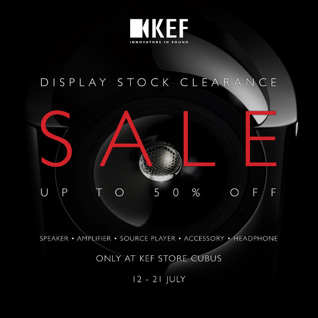 銅鑼灣 KEF STORE 陳列貨品清貨優惠