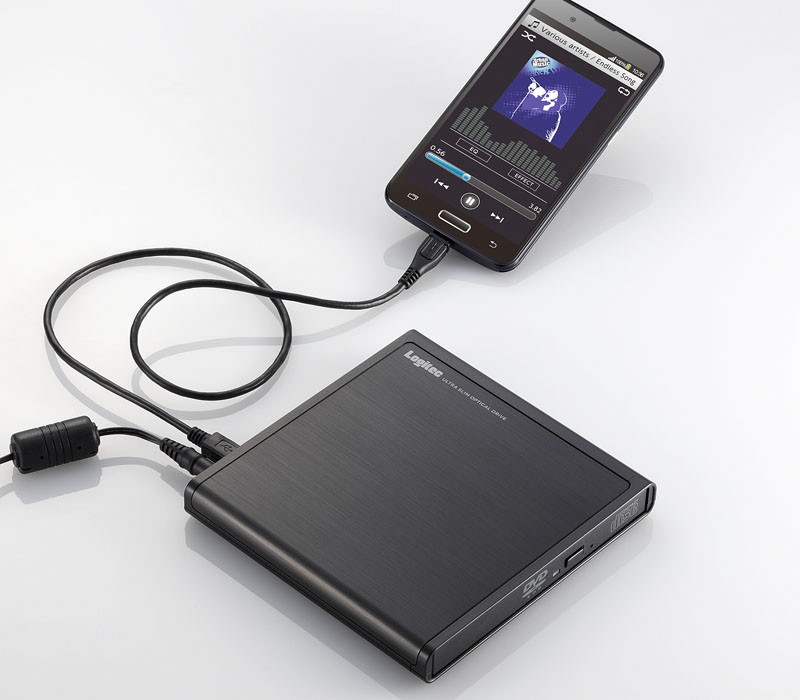 日本 Logitec 推出手機專用的外置式音樂 CD Rip 碟 Drive