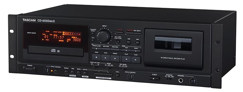 日本 TASCAM 發表 CD 播放機兼卡式錄音機座 CD-A550MKII 日本 TASCAM 發表 CD 播放機兼卡式錄音機座 CD-A550MKII