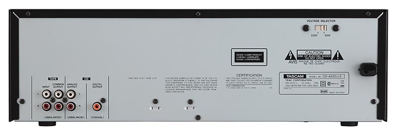 日本 TASCAM 發表 CD 播放機兼卡式錄音機座 CD-A550MKII 日本 TASCAM 發表 CD 播放機兼卡式錄音機座 CD-A550MKII