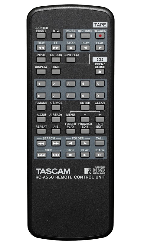 日本 TASCAM 發表 CD 播放機兼卡式錄音機座 CD-A550MKII 日本 TASCAM 發表 CD 播放機兼卡式錄音機座 CD-A550MKII