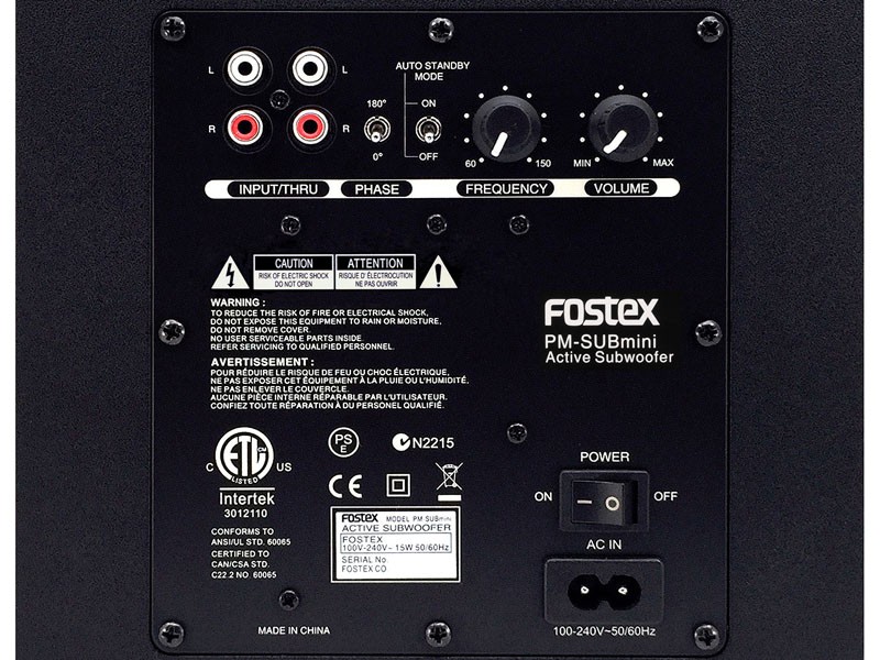 FOSTEX 推出全新有源超低音 PM-SUBmini2 FOSTEX 推出全新有源超低音 PM-SUBmini2