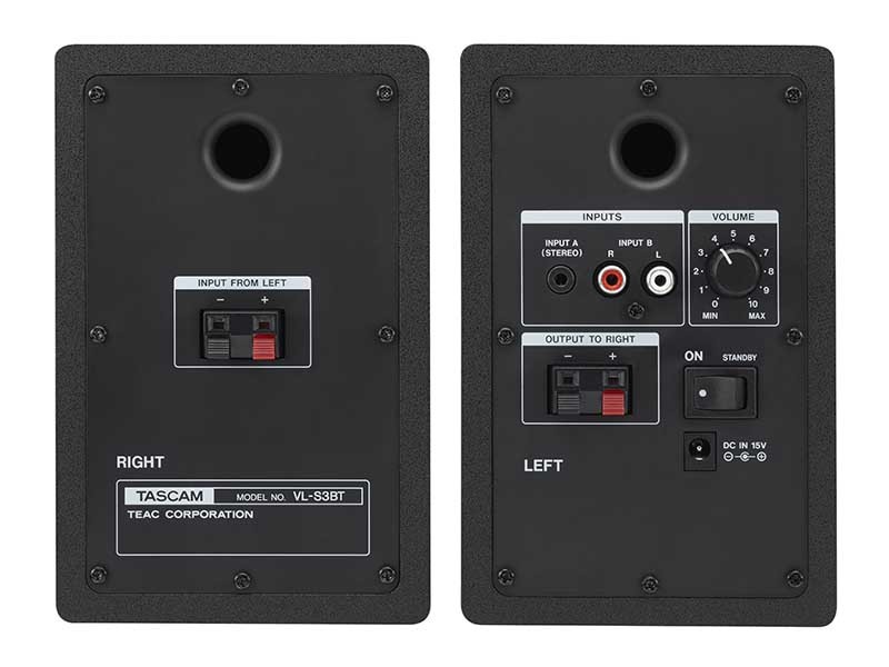 TASCAM 推出具藍牙功能有源喇叭 VL-S3BT TASCAM 推出具藍牙功能有源喇叭 VL-S3BT