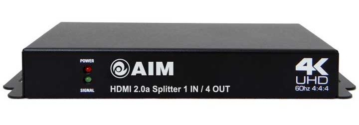 AIM 推出對應 HDCP 2.2 及 4K / 60P 的小型 HDMI 分線器 AIM 推出對應 HDCP 2.2 及 4K / 60P 的小型 HDMI 分線器