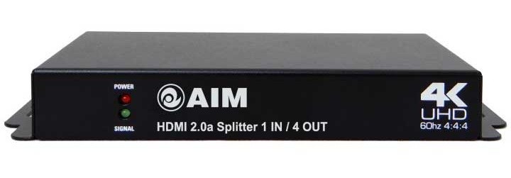 AIM 推出對應 HDCP 2.2 及 4K / 60P 的小型 HDMI 分線器