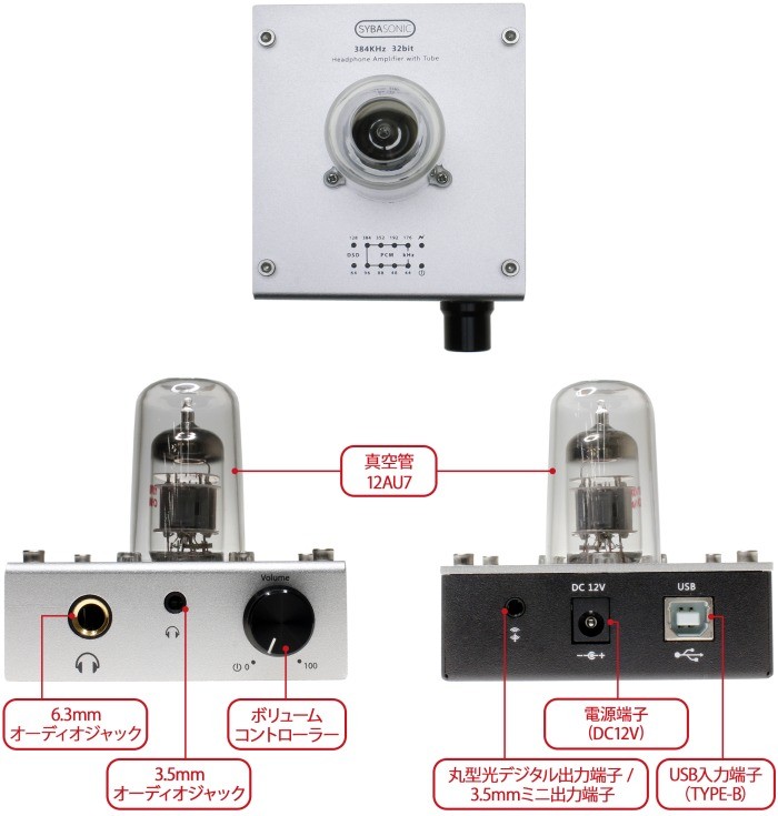 上海問屋推出 Hi-Res＋真空管方式的 USB DAC / 耳機放大器 DN-913739