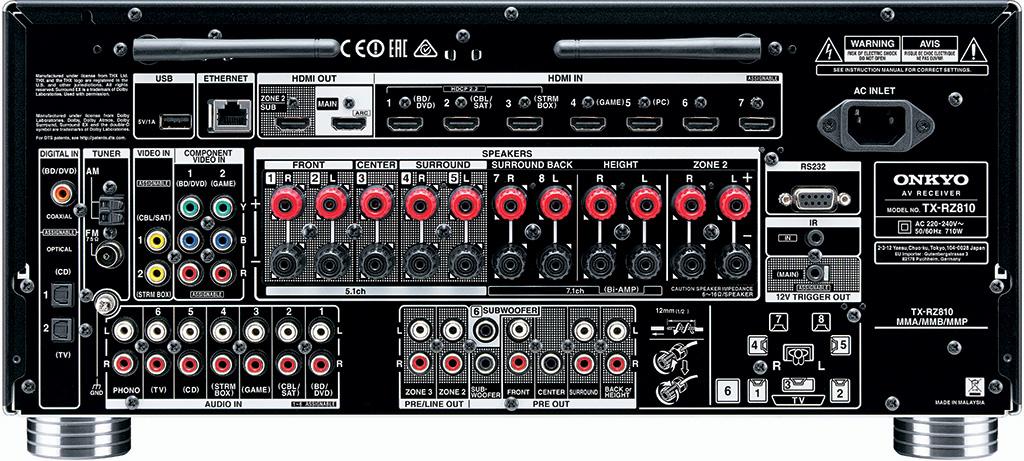 Onkyo TX-RZ810 組建發燒級家庭影院夢想成真 Onkyo TX-RZ810 組建發燒級家庭影院夢想成真