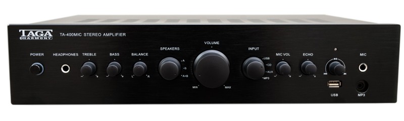 TAGA Harmony 推出全新合併式放大器 TA-400MIC TAGA Harmony 推出全新合併式放大器 TA-400MIC