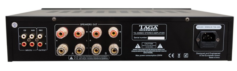 TAGA Harmony 推出全新合併式放大器 TA-400MIC TAGA Harmony 推出全新合併式放大器 TA-400MIC