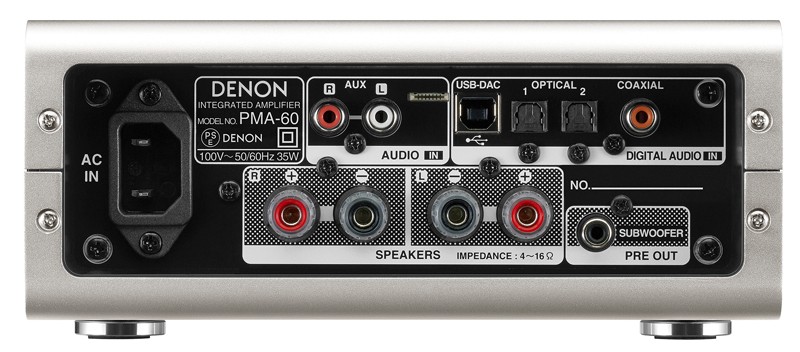 進化小鋼炮,Denon 推出具 USB 解碼功能的小型數碼放大器 PMA-60 進化小鋼炮,Denon 推出具 USB 解碼功能的小型數碼放大器 PMA-60