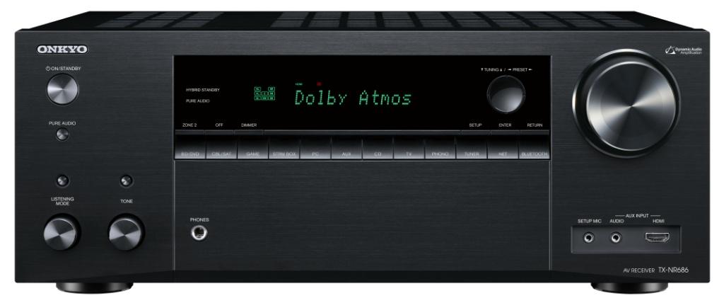 全新基準 THX 認證 7.2 聲道網絡影音擴音機 Onkyo TX-NR686