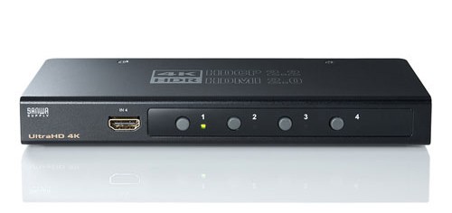 SANWA SUPPLY 推出四入一出 4K 選擇器 SW-HDR41H