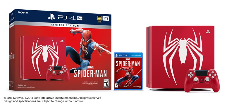 《漫威蜘蛛俠》特別設計 PS4 Pro 主機 9 月 7 日同步登場 《漫威蜘蛛俠》特別設計 PS4 Pro 主機 9 月 7 日同步登場