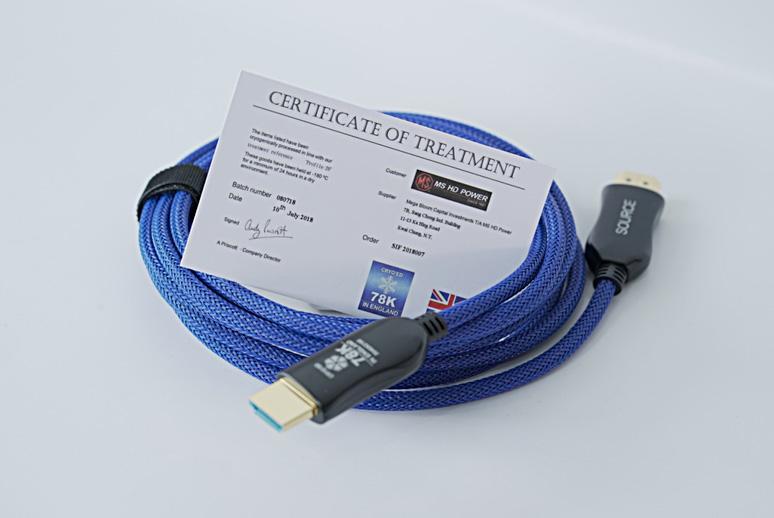 全球首款英國 78K 冷凍 HDMI 線 八月高級視聽展亮相 全球首款英國 78K 冷凍 HDMI 線 八月高級視聽展亮相