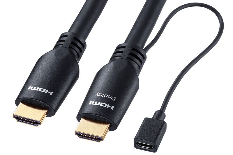 USB 供電，SANWA SUPPLY INC 推出長距離 HDMI 線材 KM-HD20-APR 系列
