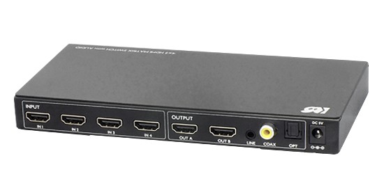 RATOC Systems 推出全新四入二出的 1080P HDMI 選擇器 RP-HDSW42A RATOC Systems 推出全新四入二出的 1080P HDMI 選擇器 RP-HDSW42A