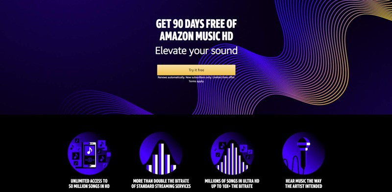 亞馬遜推出全新 Amazon Music HD 高音質串流播放服務 亞馬遜推出全新 Amazon Music HD 高音質串流播放服務