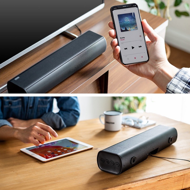 小客廳與書房皆宜,Sanwa 推出全新 Soundbar 型藍牙喇叭 400-SP088 小客廳與書房皆宜,Sanwa 推出全新 Soundbar 型藍牙喇叭 400-SP088