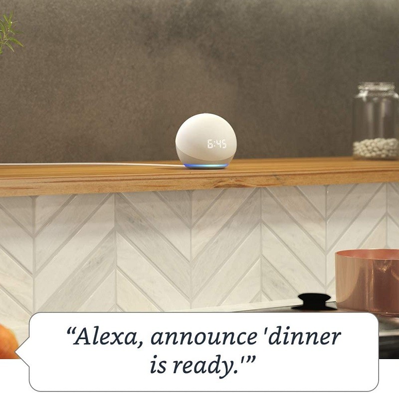 小巧實用,Amazon 推出 Echo Dot 及 Echo Dot with Clock 智能喇叭 小巧實用,Amazon 推出 Echo Dot 及 Echo Dot with Clock 智能喇叭