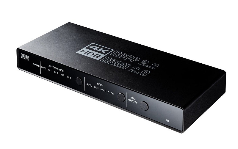 Sanwa Supply 推出全新四入一出 HDMI 選擇器 400-SW033