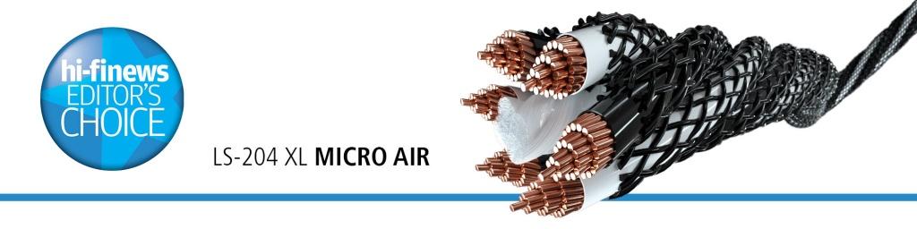 Inakustik LS-204XL Micro Air 喇叭線 榮獲英國 hi-finews 評選為 EDITOR'S CHOICE Inakustik LS-204XL Micro Air 喇叭線 榮獲英國 hi-finews 評選為 EDITOR'S CHOICE