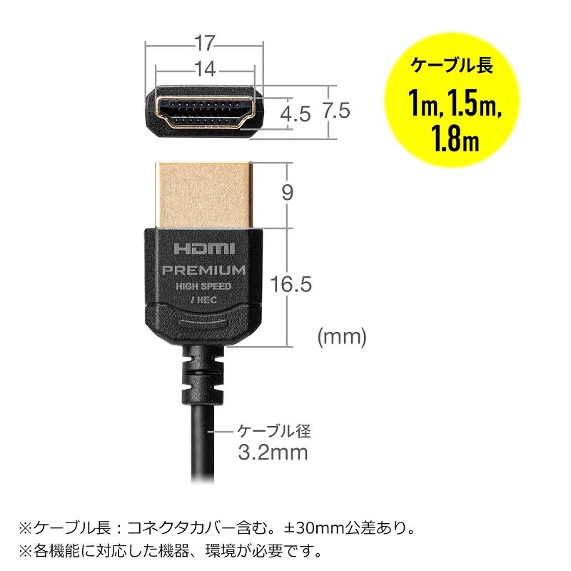 極幼線身,Sanwa Supply 推出全新兼容 4K / 60Hz HDMI 線材 500-HD026 系列 極幼線身,Sanwa Supply 推出全新兼容 4K / 60Hz HDMI 線材 500-HD026 系列