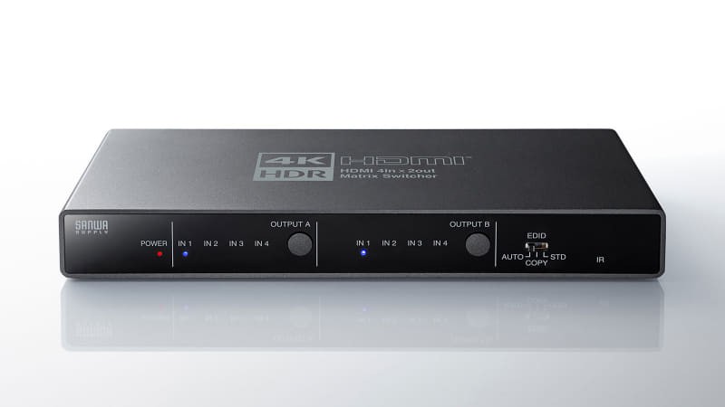 支援 PS5、PS4 Pro 4K / HDR，Sanwa Supply 推出全新四入二出 HDMI 選擇器 SW-HDR42H
