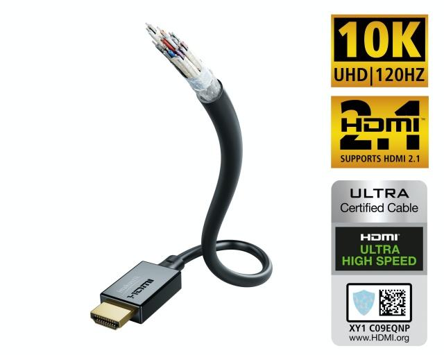 Inakustik 敏力綫 新款 HDMI 2. 1 線 (HDMI 組織認証)