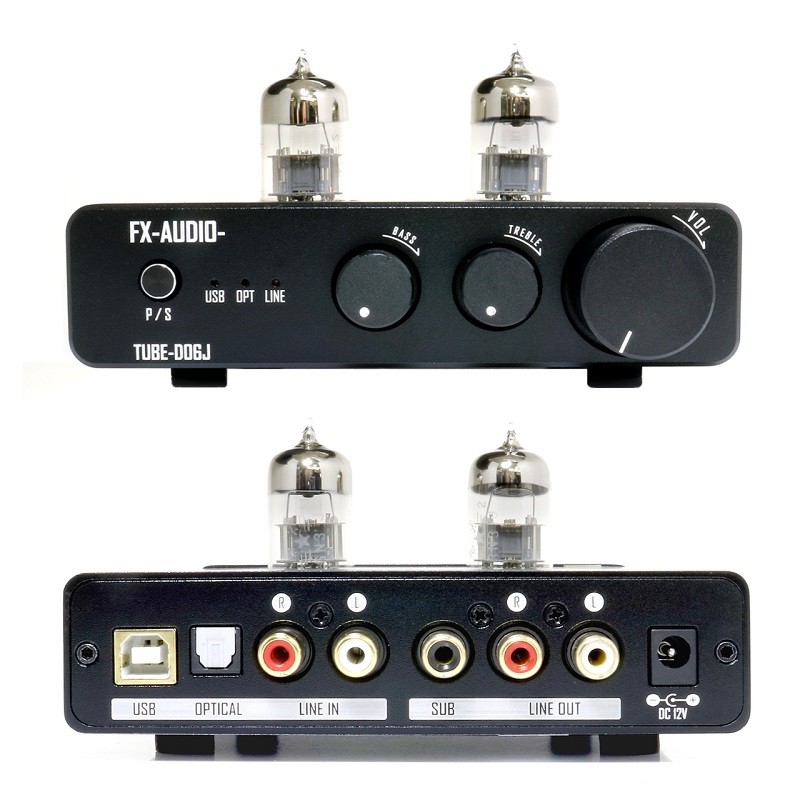 兼具 DAC 解碼功能,FX-AUDIO 推出真空管前級放大器 TUBE-D06J 兼具 DAC 解碼功能,FX-AUDIO 推出真空管前級放大器 TUBE-D06J