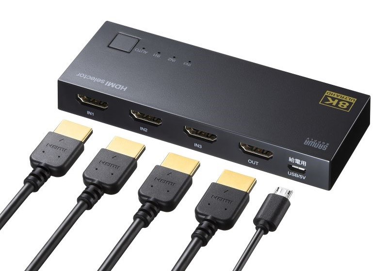 支援 120Hz，Sanwa Supply 推出三款全新 4K HDMI 選擇器