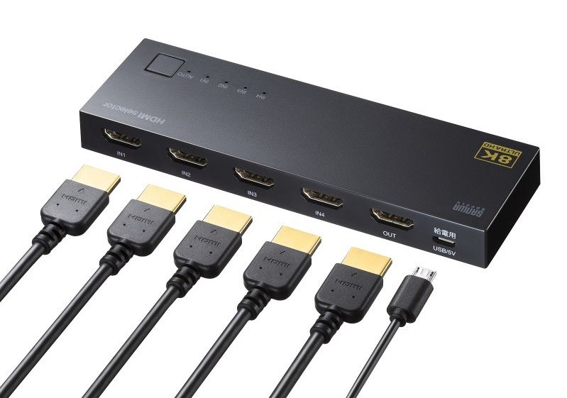 支援 120Hz，Sanwa Supply 推出三款全新 4K HDMI 選擇器