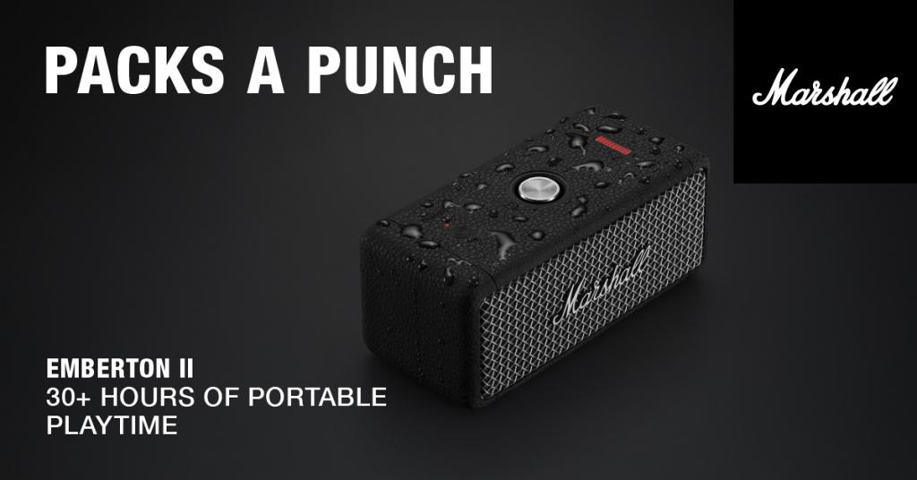 Marshall 推出 Emberton II 冷鋼黑色