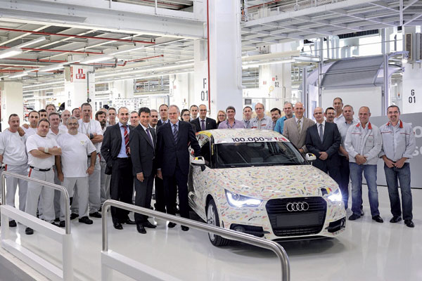 第 100,000 部 Audi A1 於比利時誕生 第 100,000 部 Audi A1 於比利時誕生